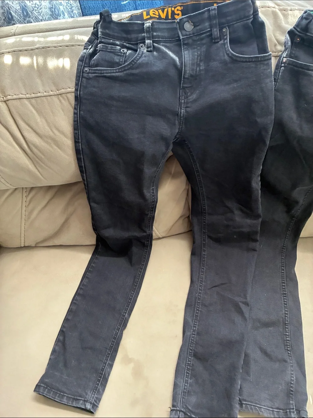 Levi's Men's Black Skinny Jeans Pair - Dark Wash